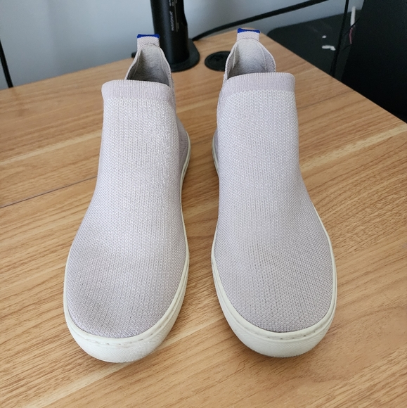 Rothy's Hightop Chelsea Boot Slip On Dusty Pink - Picture 2 of 4